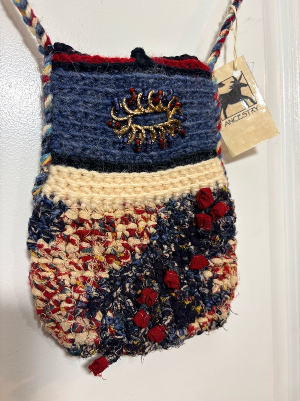 Betty Darrell Ancestry #377 "Mee" – NWT Artisan Fiber Art Bag